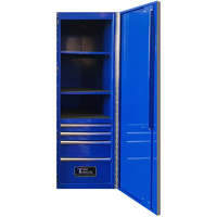 Side Tool Cabinet 76" Godfather 4 Drawer Right Hand Side Toolbox Blue T&E Tools TE-GF76R4BU