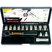 M20 Hollow Drive Metric Gear Ratchet Socket 14 Piece Set T&E Tools GR20100