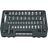 46 Piece M13 & M20 Hollow Drive SAE & Metric GearRatchet Socket Set T&E Tools GR50300