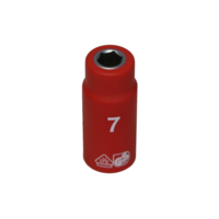 6 Point VDE Insulated Socket (7mm) T&E Tools IS20072