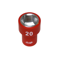 20mm x 3/8"Dr. 6Pt VDE Insulated Socket T&E Tools IS22205