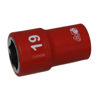 19mm x 1/2"Dr. 6Pt VDE Insulated Socket T&E Tools IS26195