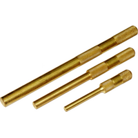 Brass Pin Punch 3 Piece Set T&E Tools J2603