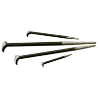 Roll Head Pry Bar 4 Piece Set (Lady Foot Type) T&E Tools J7100