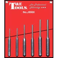 Roll Pin Punch 6 Piece Set (In Vinyl Wallet) T&E Tools J8900