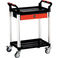 Dual Tray Tool Cart with Drawer 750 x 470 x 950mm T&E Tools KT201