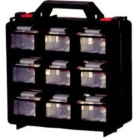 Parts Boxes Assorted Carry Case 18 Compartments T&E Tools KT918 screws Bolts washer small parts ect