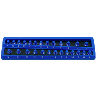  Twist-Lock Socket Tray 1/4" Drive Metric 4-14mm T&E Tools TE-M2252
