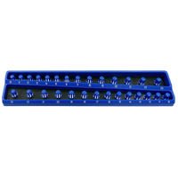  Twist-Lock Socket Tray 1/2" Drive Metric  10-23mm T&E Tools TE-M2256
