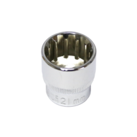 21mm x 3/8"Dr. Multi Lock Socket T&E Tools M5321