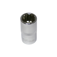 15mm x 1/2" Drive Multi-Lock Socket T&E Tools M5415