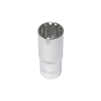 24mm x 1/2" Drive Deep Multi-Lock Socket T&E Tools M5424L