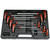 Tamper Torx & Torx-r T-Handle Key Set 9 Piece T&E Tools MK067