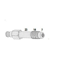 M12 x 1.25mm x 44mm Diesel Glow Plug Adaptor T&E Tools OT001