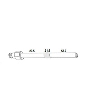 M10 x 1.25mm x 104.7mm Glow plug Diesel Comp. Adaptor T&E Tools OT037