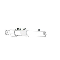 No.OT038 - M10 x 1.00mm x 74mm Glow Plug Diesel Compression Adaptor