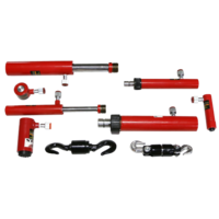 7 Piece Hydraulic Push & Pull Ram Kit T&E Tools PP070