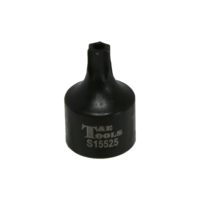 T25 x 1/4"Drive Stubby Tamper Torx-r Impact Socket T&E Tools S15525