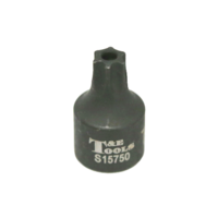 T50 x 3/8" Drive Stubby Tamper Torx-r Impact Socket T&E Tools S15750