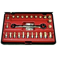 Micro Bit Gear Wrench 25 Piece Set T&E Tools S20254