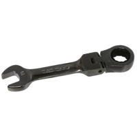 9mm 12Pt. Stubby Flex-Head Ratchet Wrench T&E Tools S59009