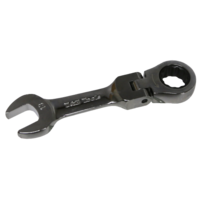 13mm 12Pt. Stubby Flex-Head Ratchet Wrench T&E Tools S59013