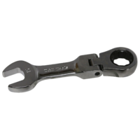 15mm 12Pt. Stubby Flex-Head Ratchet Wrench T&E Tools S59015