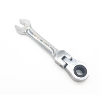 1/4" 12Pt. Stubby Flex-Head Ratchet Wrench T&E Tools S59108