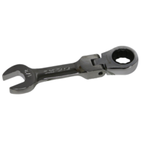 1/2" 12Pt. Stubby Flex-Head Ratchet Wrench T&E Tools S59116