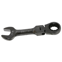 9/16" 12Pt. Stubby Flex-Head Ratchet Wrench T&E Tools S59118