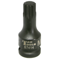 M14 x 1/2" Drive Multi-Spline Impact Socket T&E Tools S7414