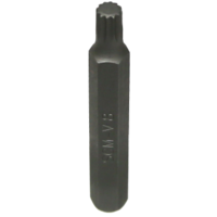 M8 Spline x 10mm Hex Bit 75mm Long T&E Tools S7508