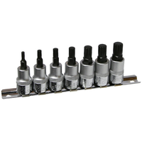 7 Piece Multi-Spline 3/8" Drive Sockets T&E Tools S7601