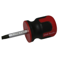 6.3 x 38mm Stubby Slotted S2 Steel Screwdriver T&E Tools S76038