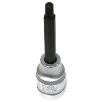 M6 Spline x 1/2"Drive Socket 100mm Long T&E Tools S7606