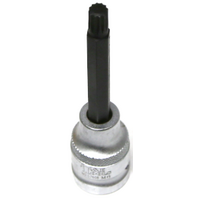 M8 Spline x 1/2"Drive Socket 100mm Long T&E Tools S7608