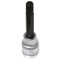 M10 Spline x 1/2"Drive Socket 100mm Long T&E Tools S7610
