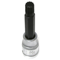 M12 Spline x 1/2"Drive Socket 100mm Long T&E Tools S7612