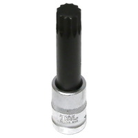 M16 Spline x 1/2"Drive Socket 100mm Long T&E Tools S7616