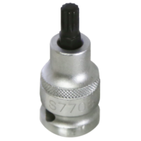 M8 Spline x 1/2"Drive Socket 55mm Long T&E Tools S7708