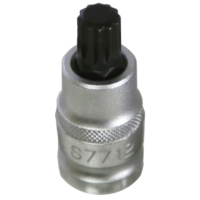 M12 Spline x 1/2"Drive Socket 55mm Long T&E Tools S7712