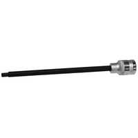 M6 Spline x 1/2"Drive Socket 200mm Long T&E Tools S7906