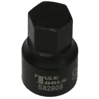 9mm x 1/4"Drive Stubby In-Hex Metric Impact Socket T&E Tools S82909
