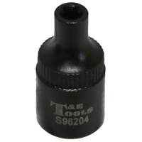 E4 x 1/4"Drive Stubby "E" Series Impact Socket T&E Tools S96204