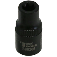 E6 x 1/4"Drive Stubby "E" Series Impact Socket T&E Tools S96206