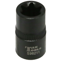 E11 x 1/4"Drive Stubby "E" Series Impact Socket T&E Tools S96211
