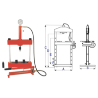 10 Ton Bench Press T&E Tools SB010