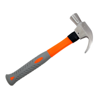 Stainless Steel 24Oz.(680g) Fiberglass Handle Claw Hammer 330L T & E Tools  SS7058