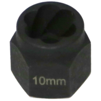 10mm   Angular Spiral  Twist Socket Hex Drive T&E Tools T1040