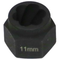 11mm   Angular Spiral  Twist Socket Hex Drive T&E Tools T1041